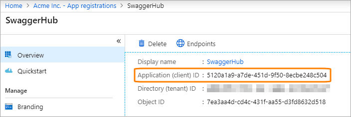 Azure client ID