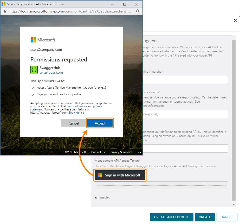 Sign in with Microsoft