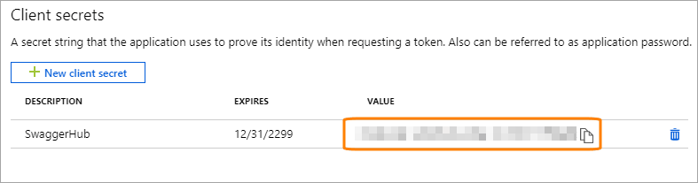 Azure client secret